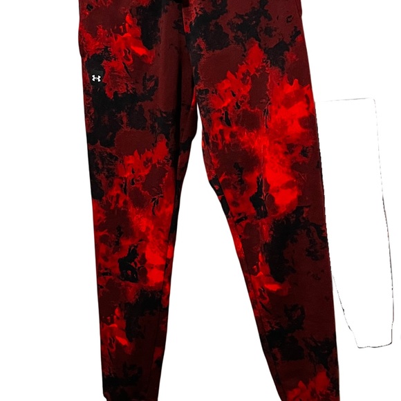 Under Armour Men’s Joggers - Red & Black Abstract Print - M - Picture 2 of 9